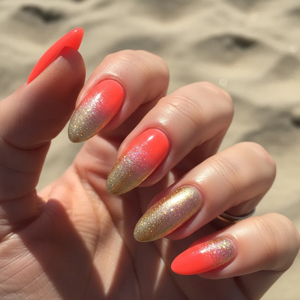 coral gold aura