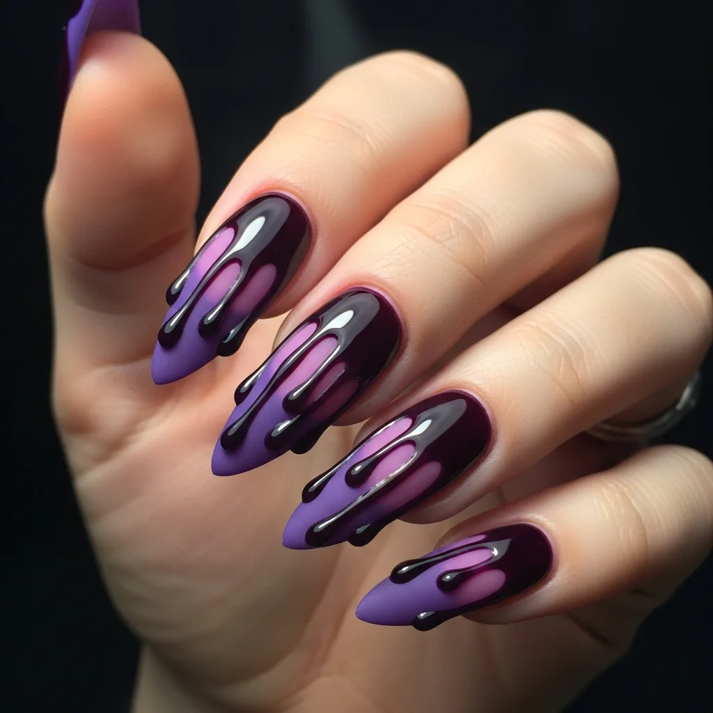 dark purple drip