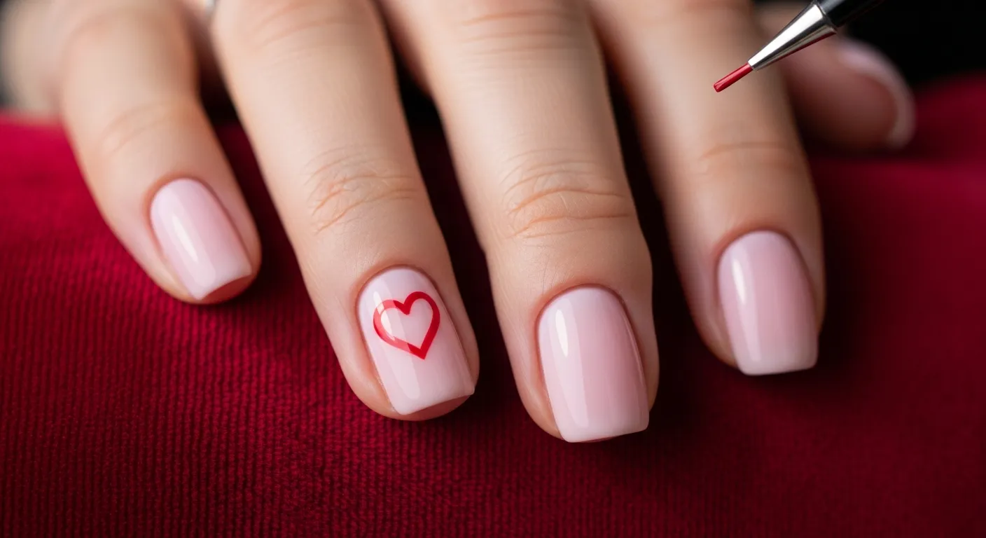 17 Minimalist Valentine's Day Nail Ideas for a Subtle Sparkle 1 featured 1