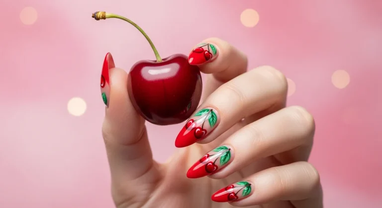 Top 21 Valentines Cherry Nails: Sweet & Seductive Nail Art for February