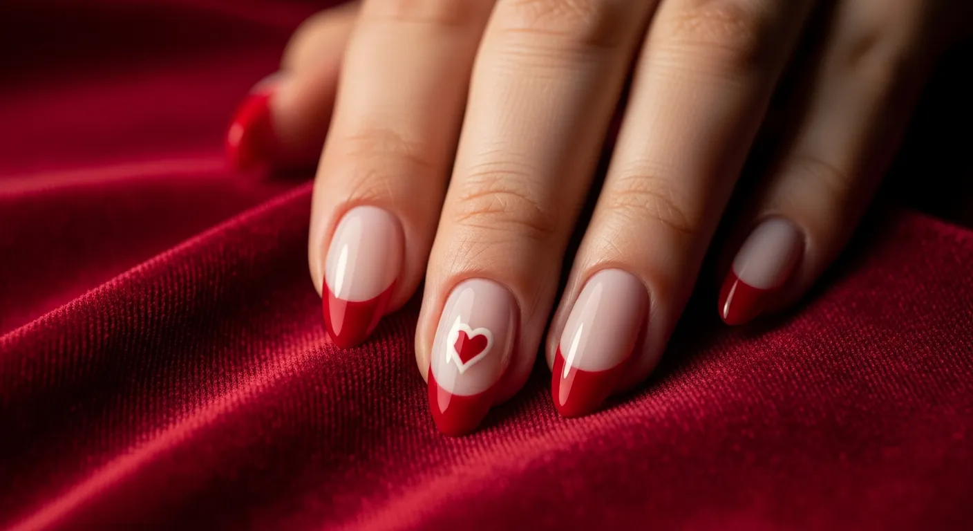 21 Valentines French Tip Nails You'll Obsess Over 1 featured 21