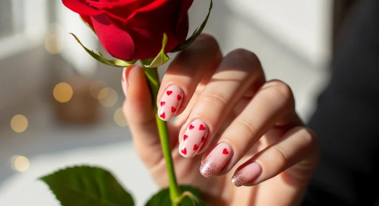 Top 23 Valentines Nails Short Designs for Your Perfect Love Story! 27 Top 23 Valentines Nails Short Designs for Your Perfect Love Story!