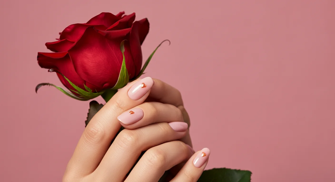 25 Adorable Pink Valentines Nails Designs to Steal Your Heart 1 featured 69