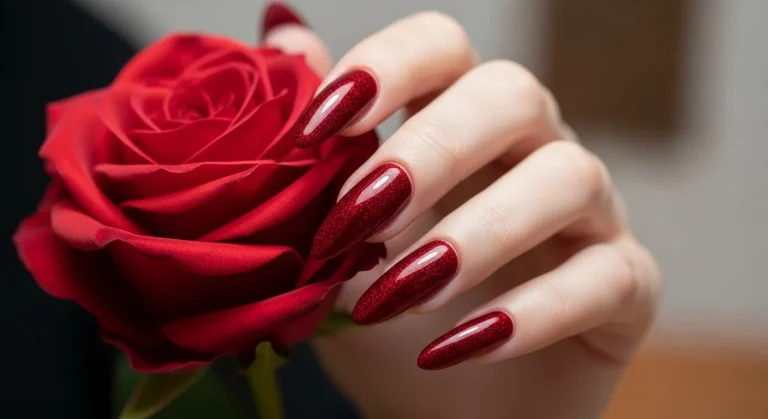 Top 19 Valentines Nails Velvet: Luxurious & Romantic Nail Art Ideas 20 Top 19 Valentines Nails Velvet: Luxurious & Romantic Nail Art Ideas