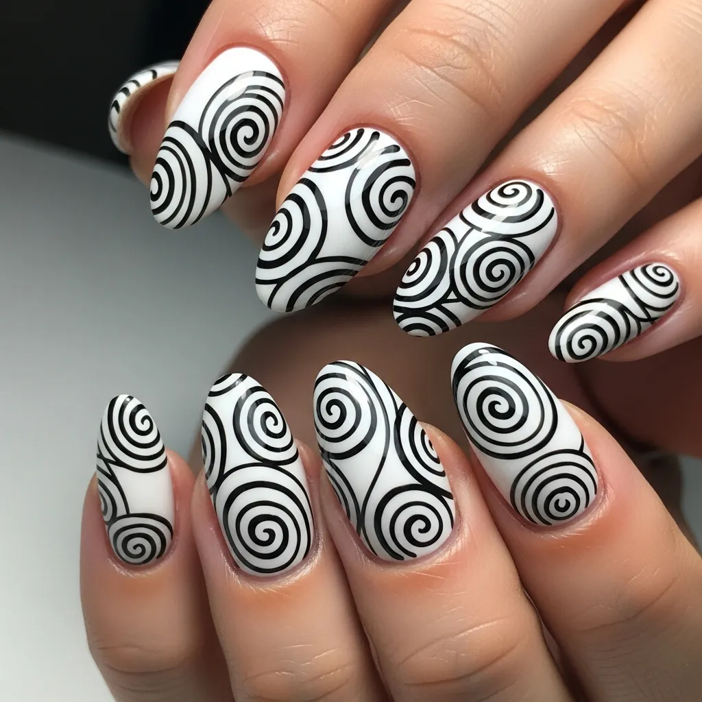 25 Swirl Valentines Nails to Sweep You Off Your Feet! 24 geometric swirls