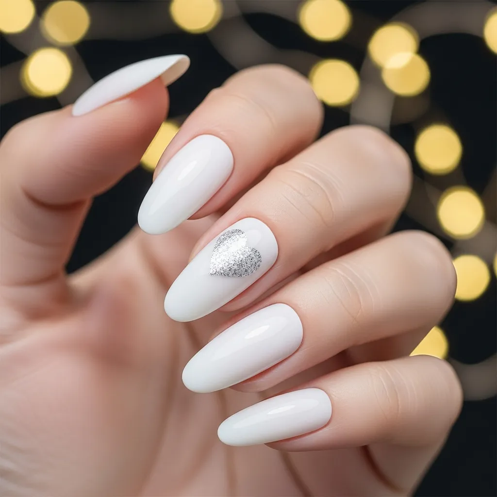 glittery heart accents