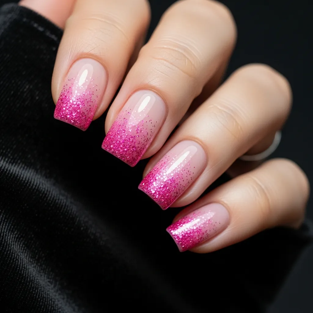 glittery pink aura