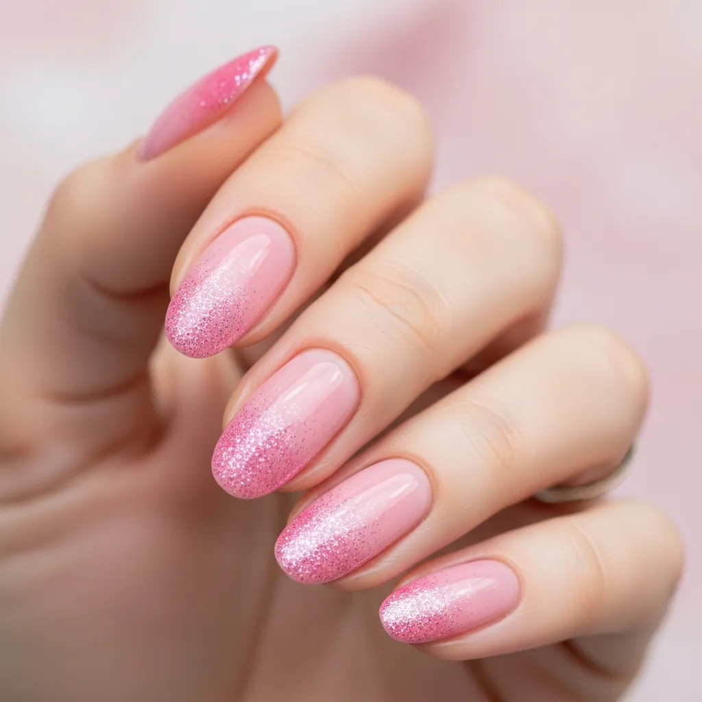gradient with subtle glitter fade