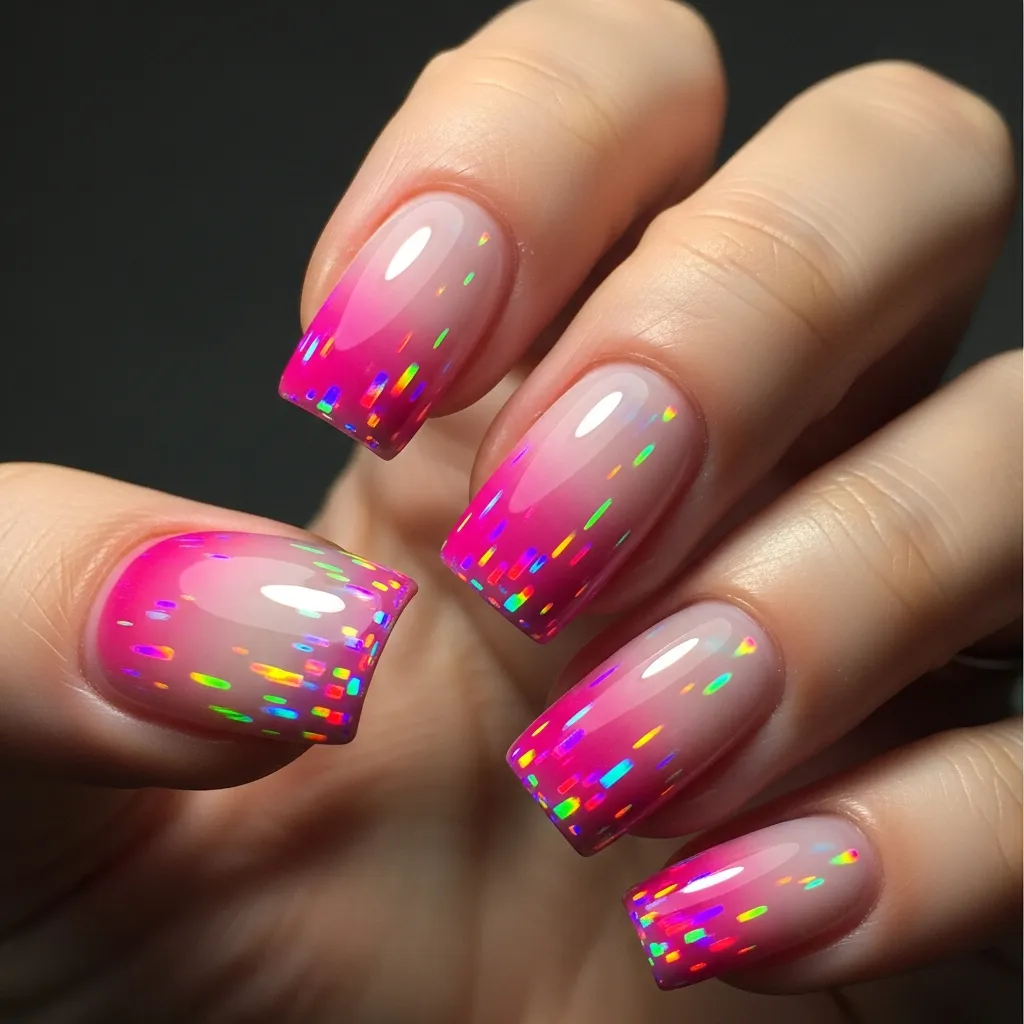 holographic pink aura