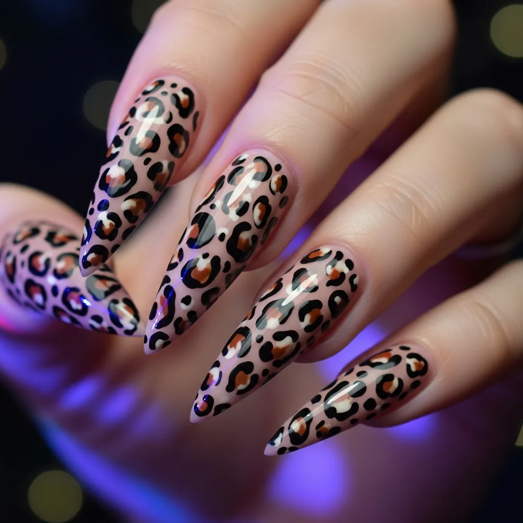 25 Swirl Valentines Nails to Sweep You Off Your Feet! 12 leopard print swirls