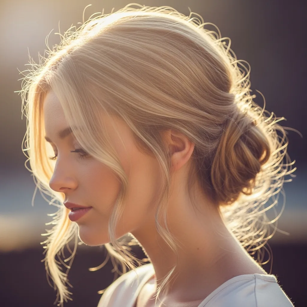 23 Sleek Hoco Hairstyles for the Dance 3 low chignon with face framing pieces