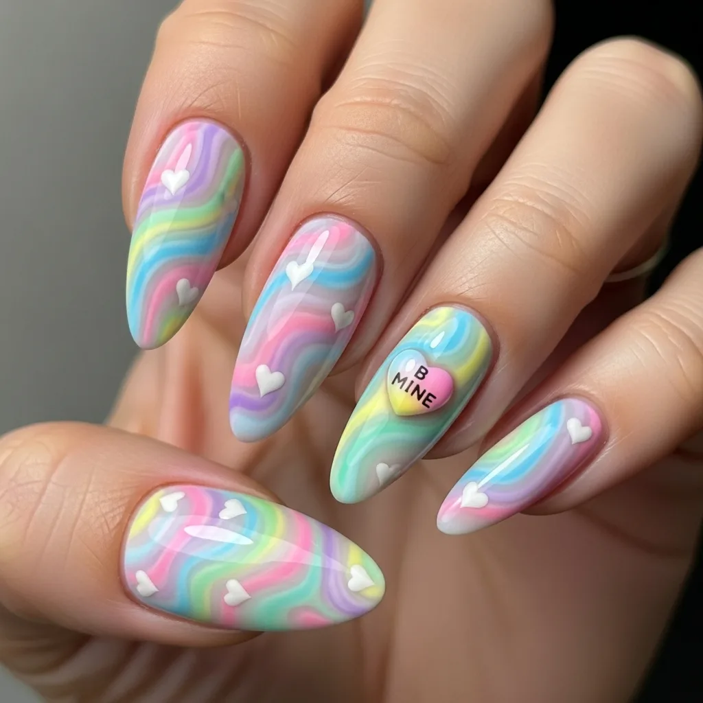 marble heart swirls