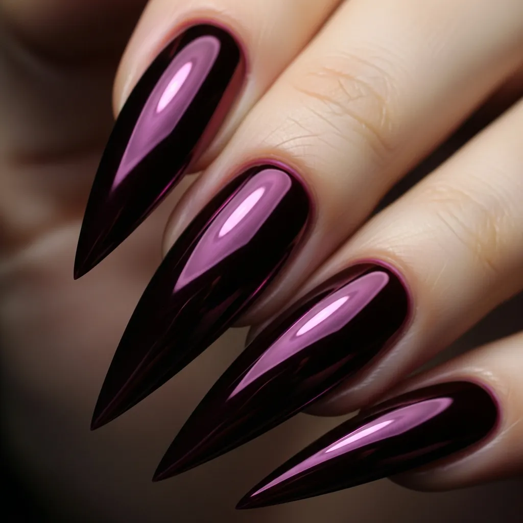 metallic burgundy chrome