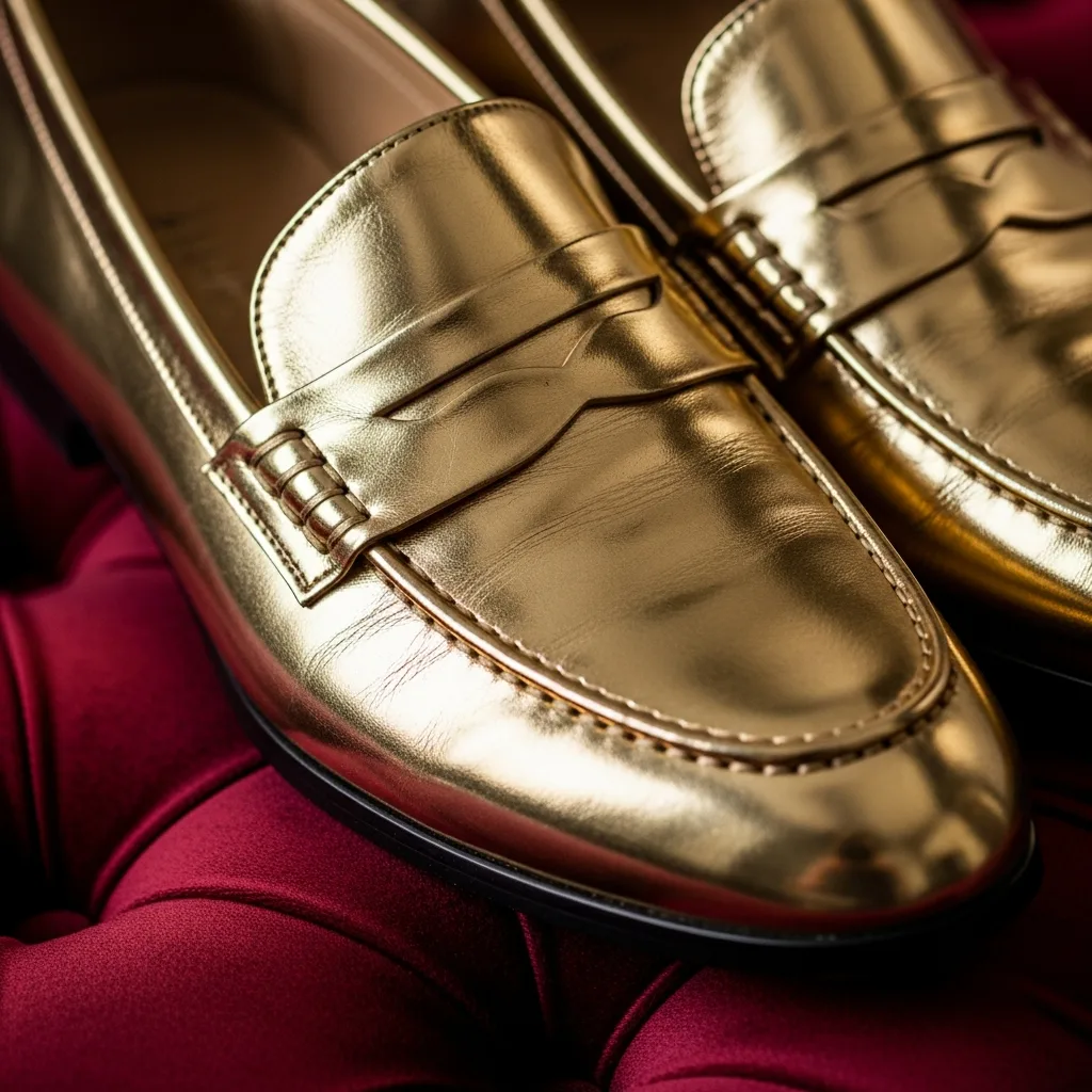 Top 25 Trendy Loafers to Elevate Your Style Game 12 metallic loafers