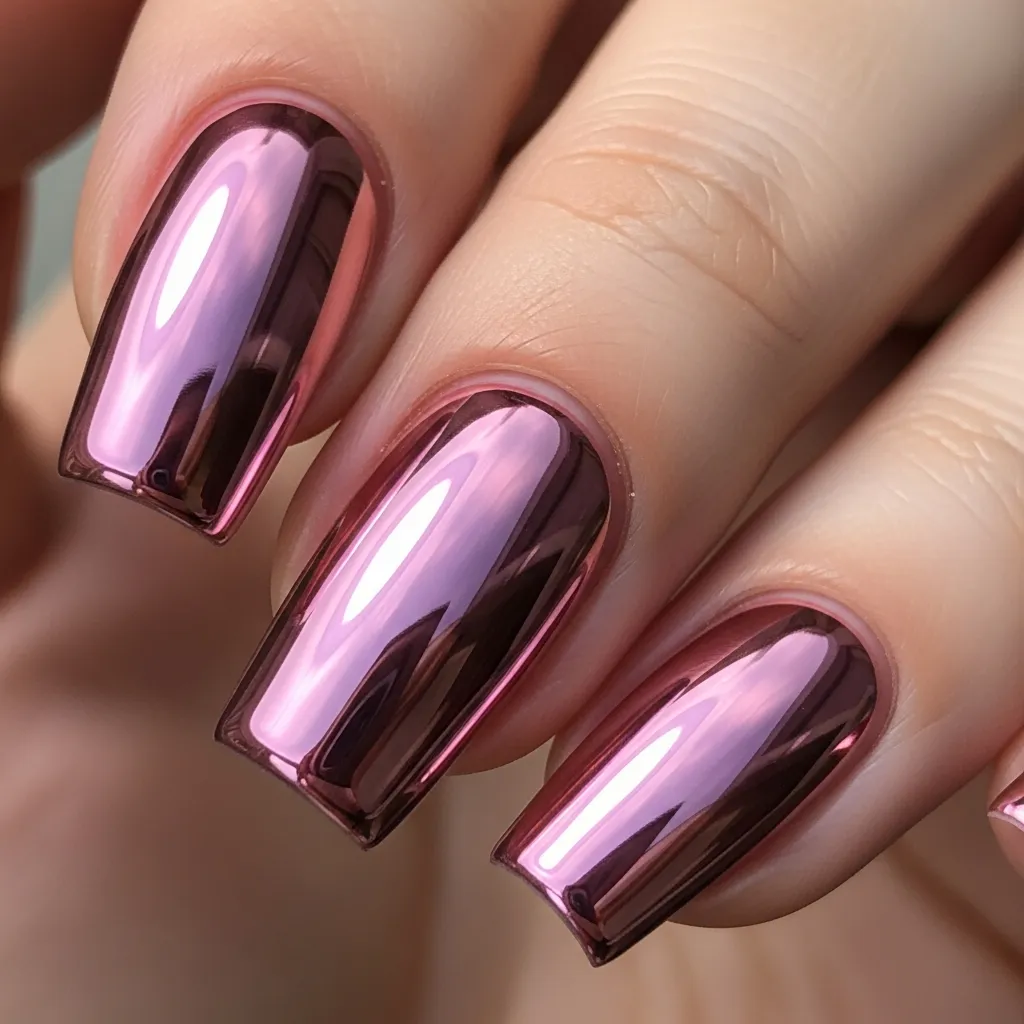 metallic rose gold romance