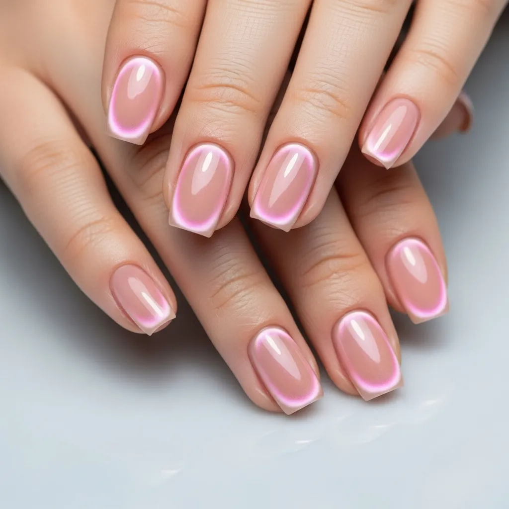 nude pink pearl aura