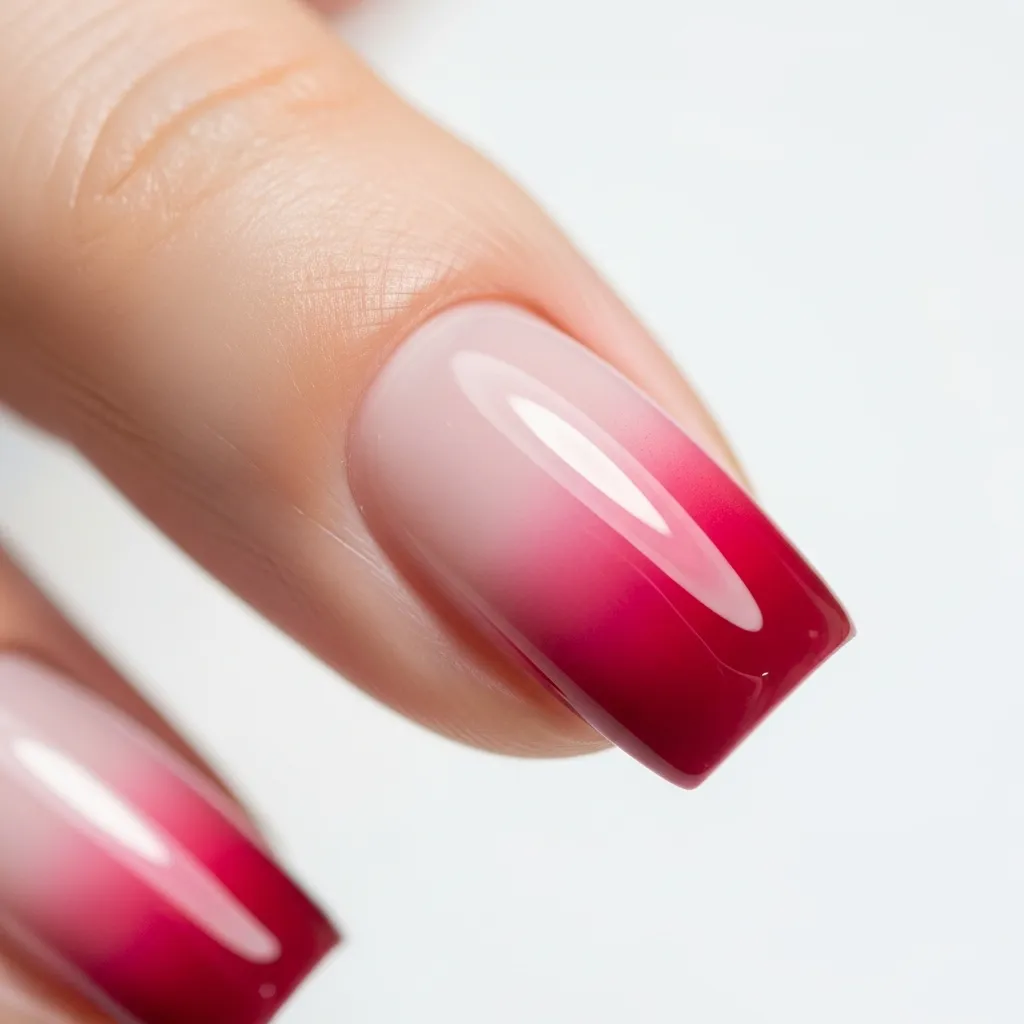 ombre pink red gradient
