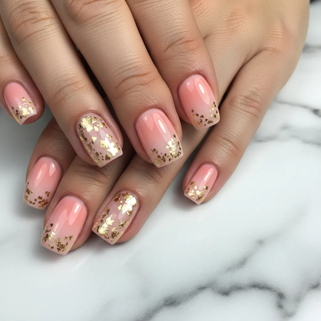 peach gold leaf aura