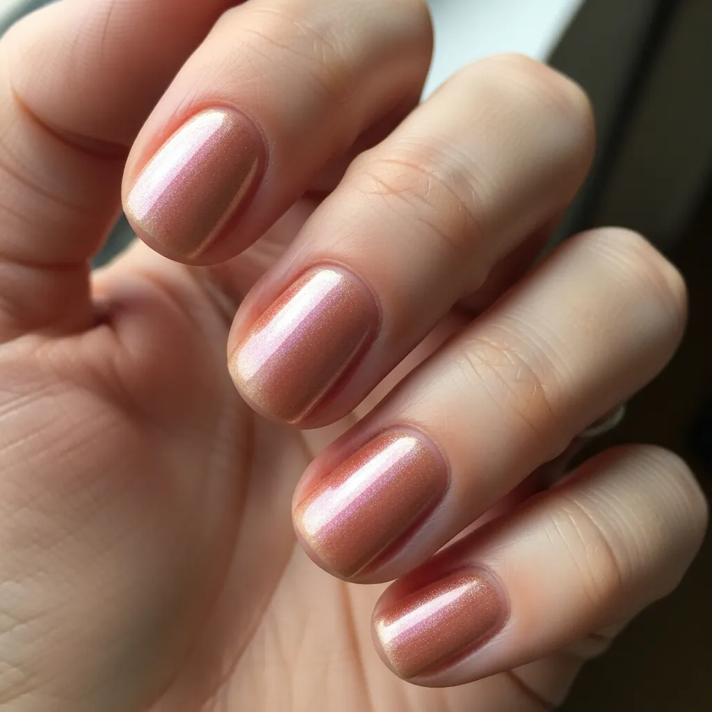 peachy nude chrome