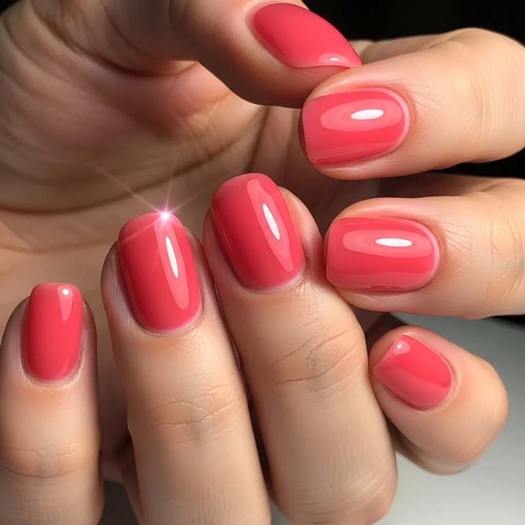 pinkish red jelly glow