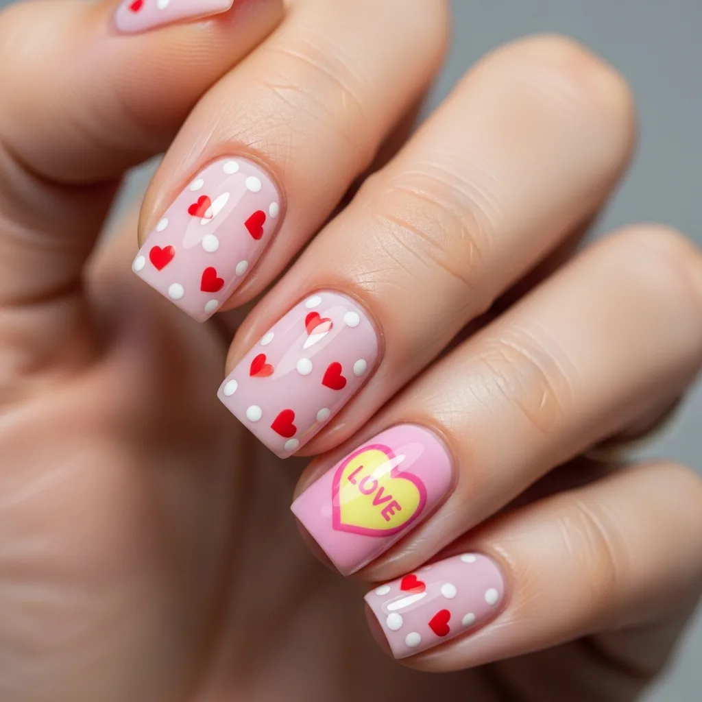 polka dot heart party