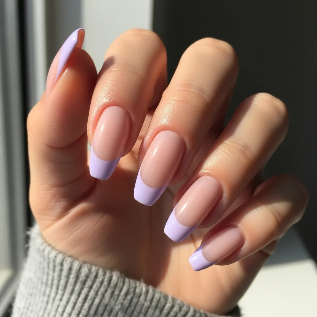 purple french tips