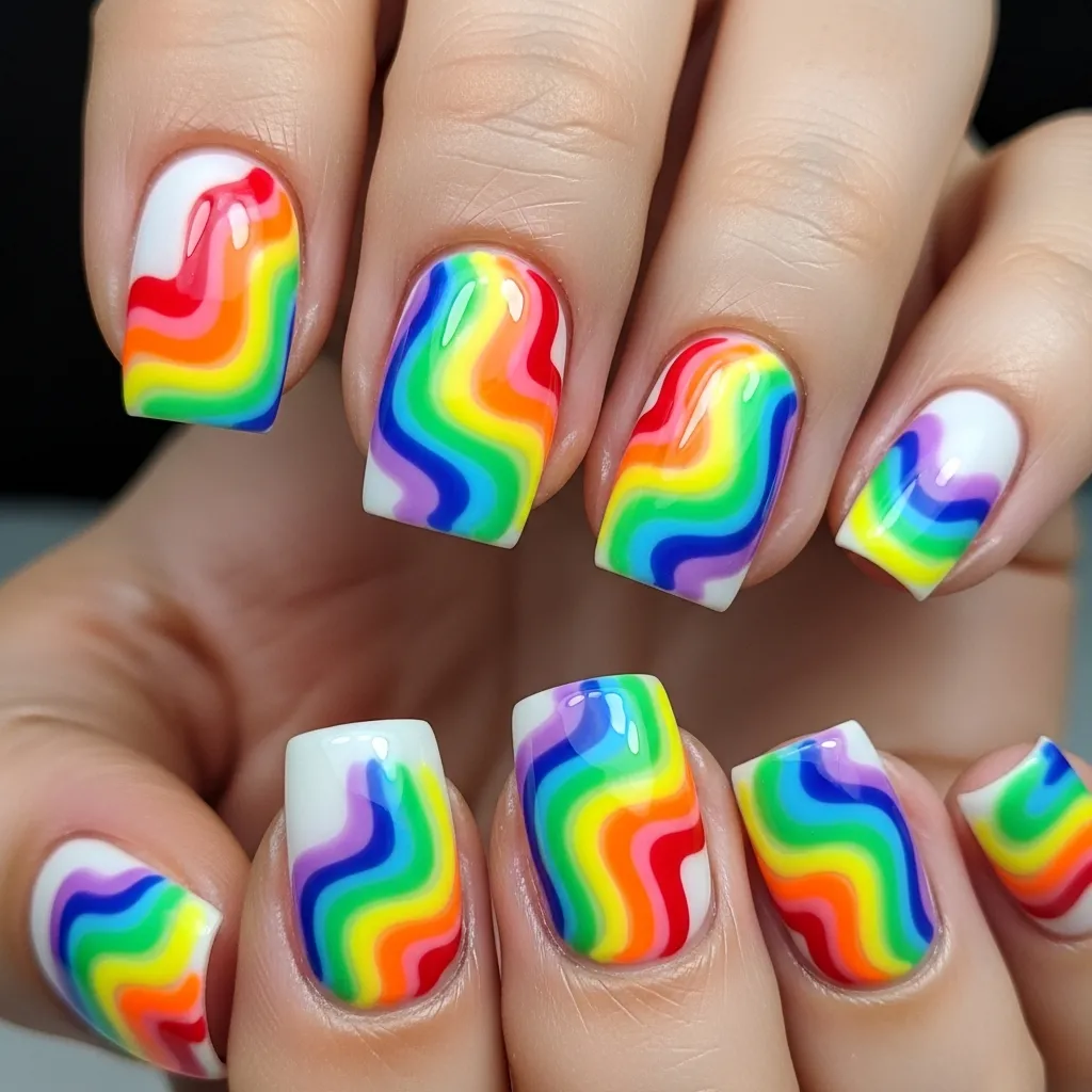 25 Swirl Valentines Nails to Sweep You Off Your Feet! 15 rainbow swirls