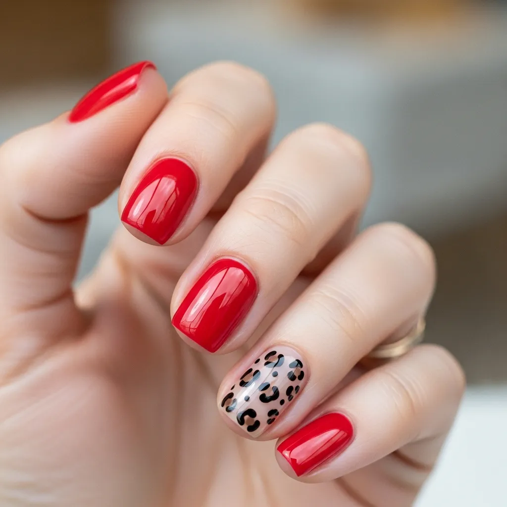 red jelly with animal print accents