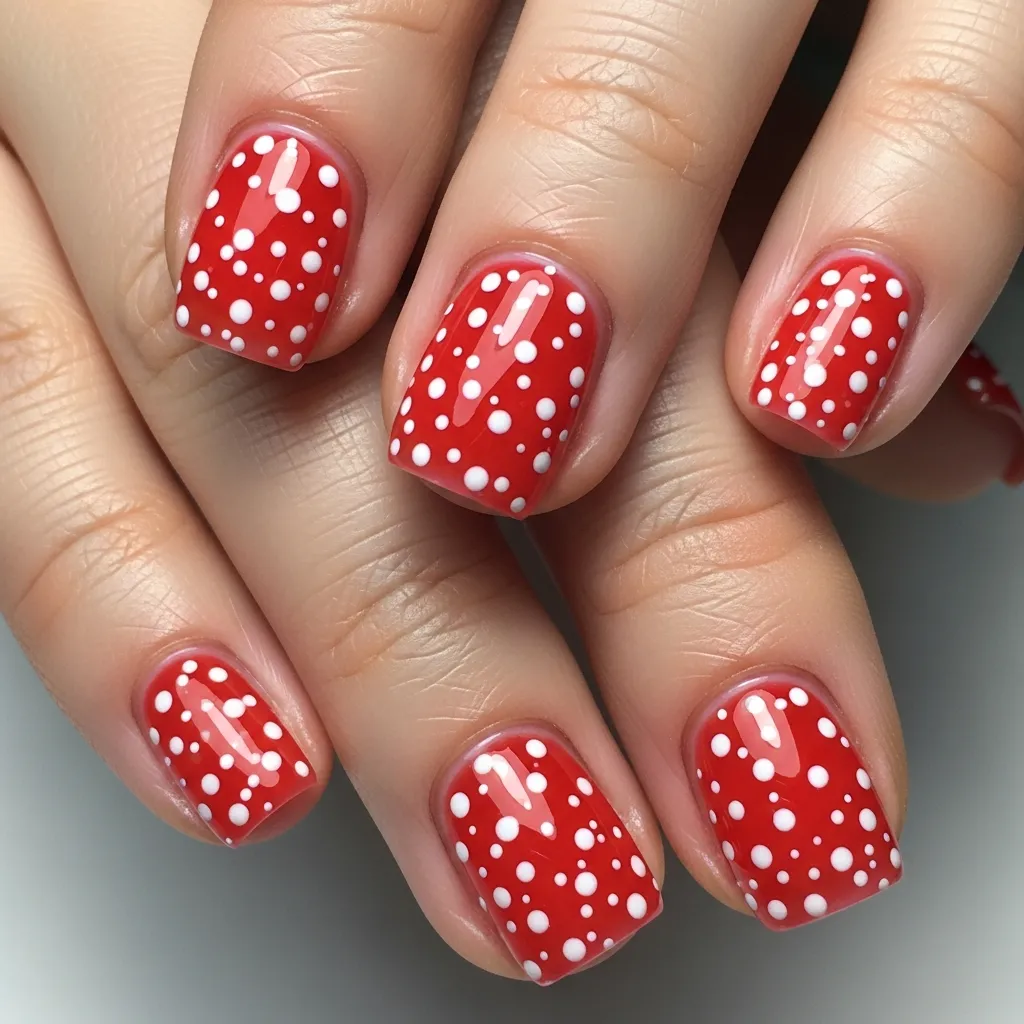 red jelly with delicate dotting
