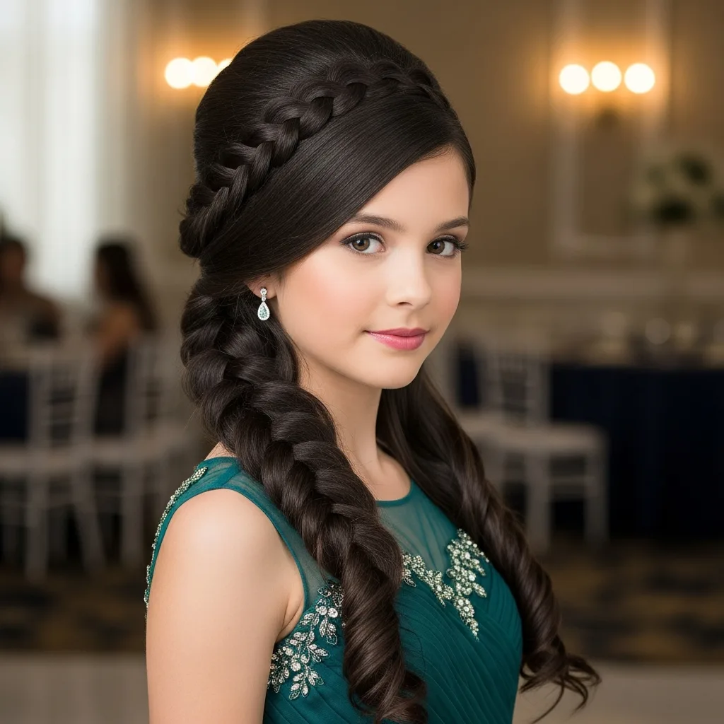 25 Enchanting Homecoming Hairstyles with Braids 25 side swept braid with volume