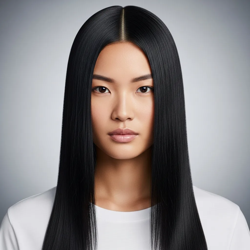 23 Sleek Hoco Hairstyles for the Dance 5 sleek and straight with center part