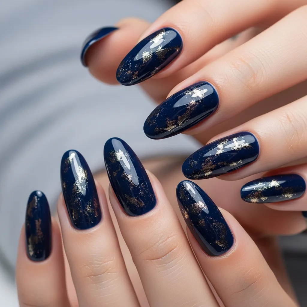 subtle gold foil accents