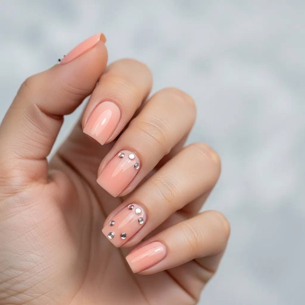 subtle sparkle with rhinestones