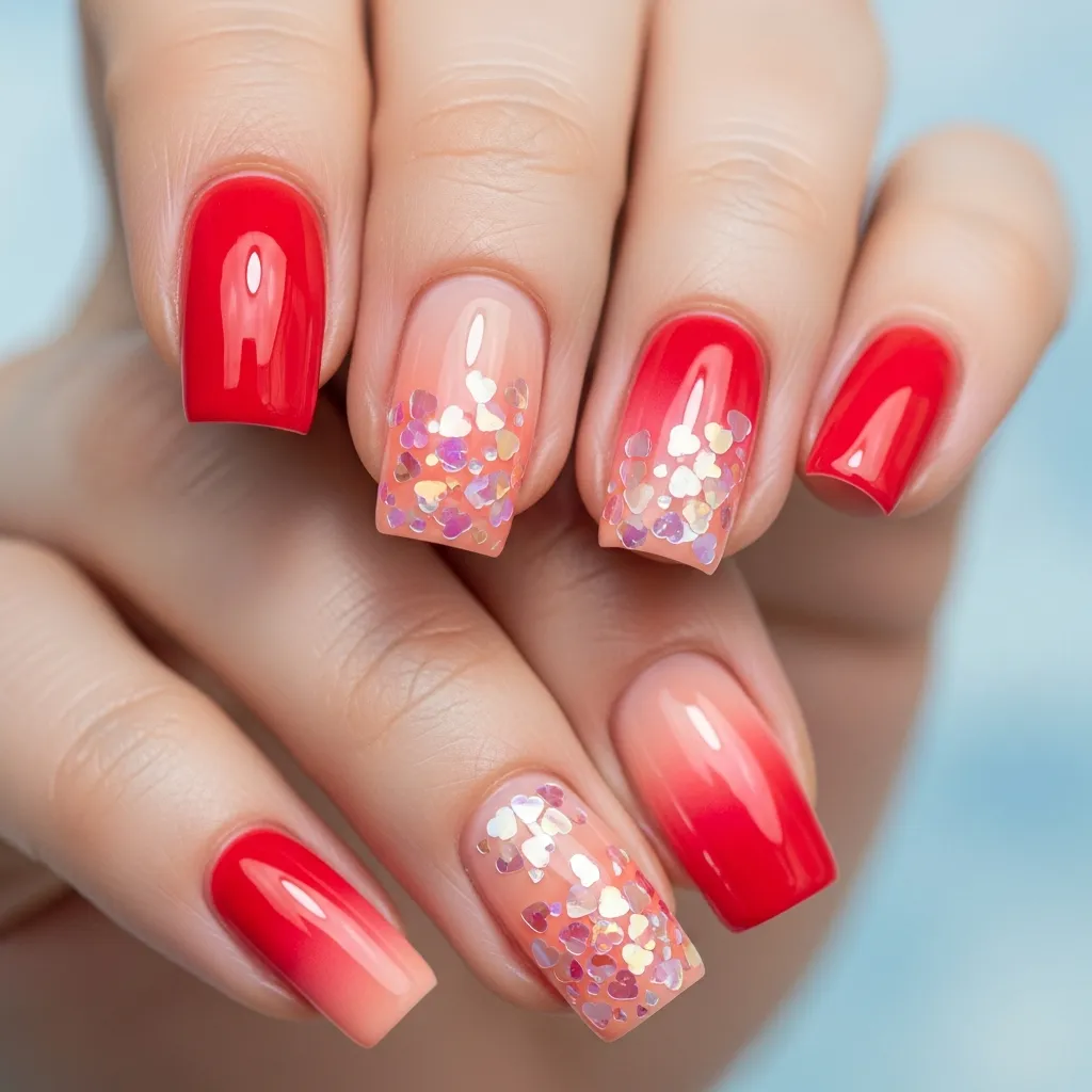 sweet cherry red to soft coral