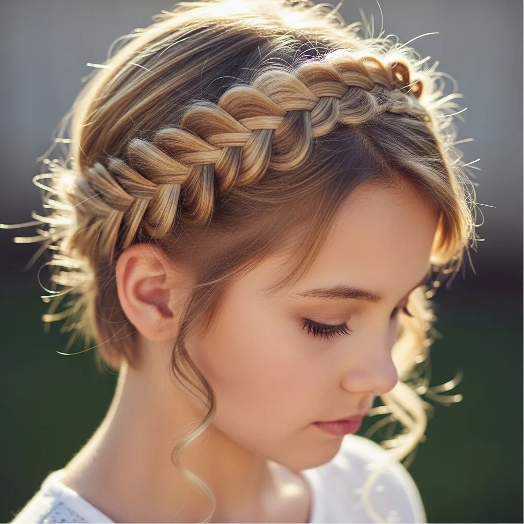 twisted crown braid
