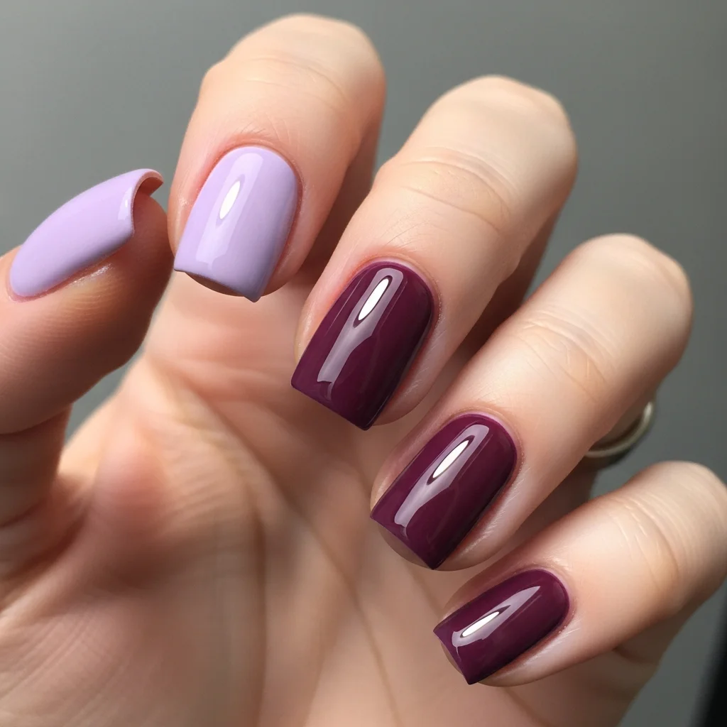 two tone purple
