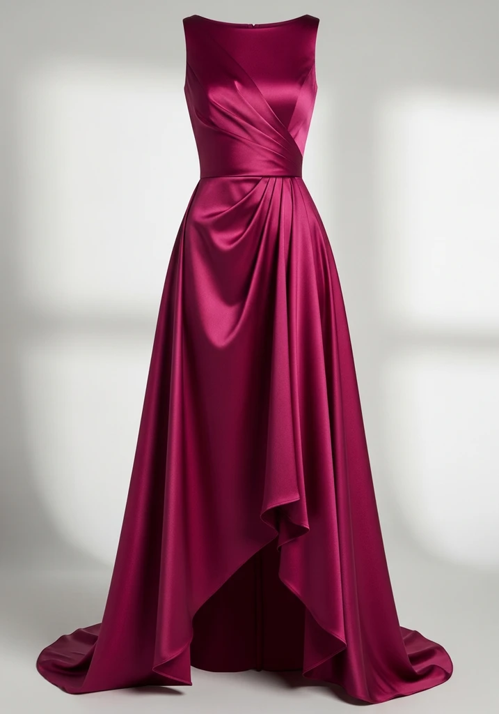 29 Drop Waist Summer Wedding Guest Dresses 27 Asymmetrical hem satin drop waist dress