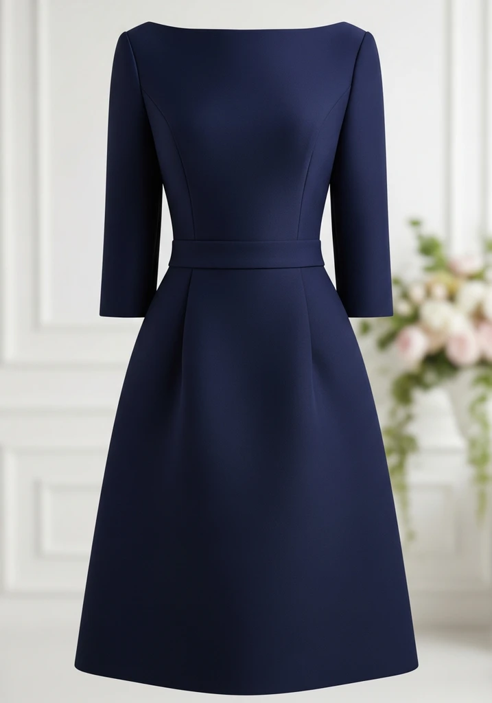 29 Drop Waist Summer Wedding Guest Dresses 11 Bateau neck scuba drop waist dress