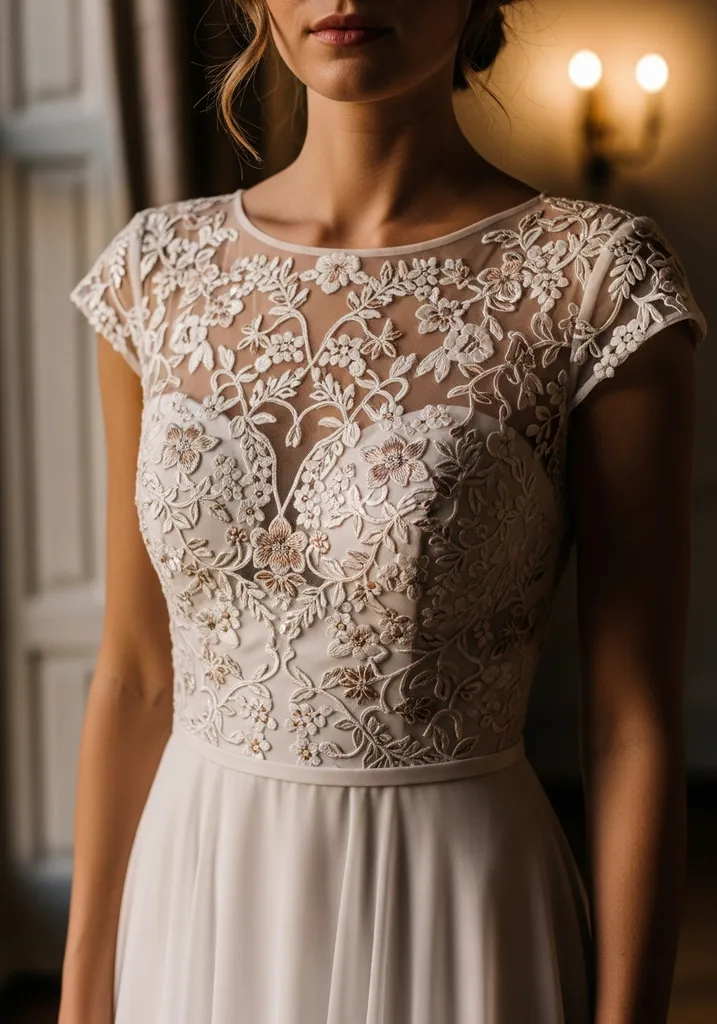 29 Drop Waist Summer Wedding Guest Dresses 28 Cap sleeve embroidery drop waist dress