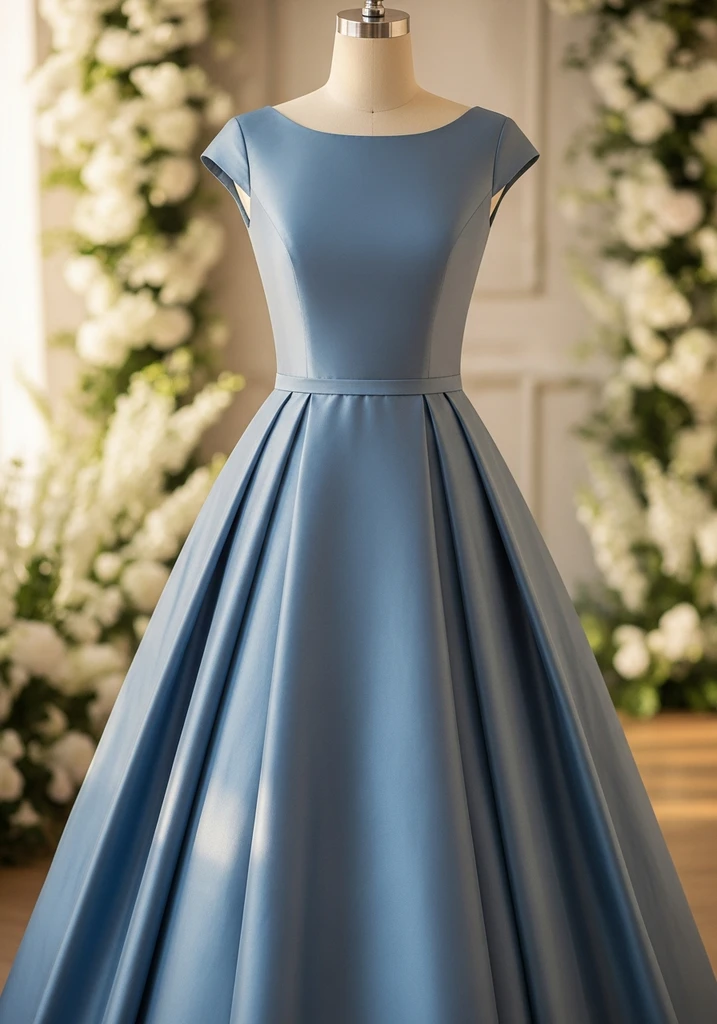 17 Garden Party Wedding Guest Dresses for Every Style 16 Cap sleeve taffeta midi dress