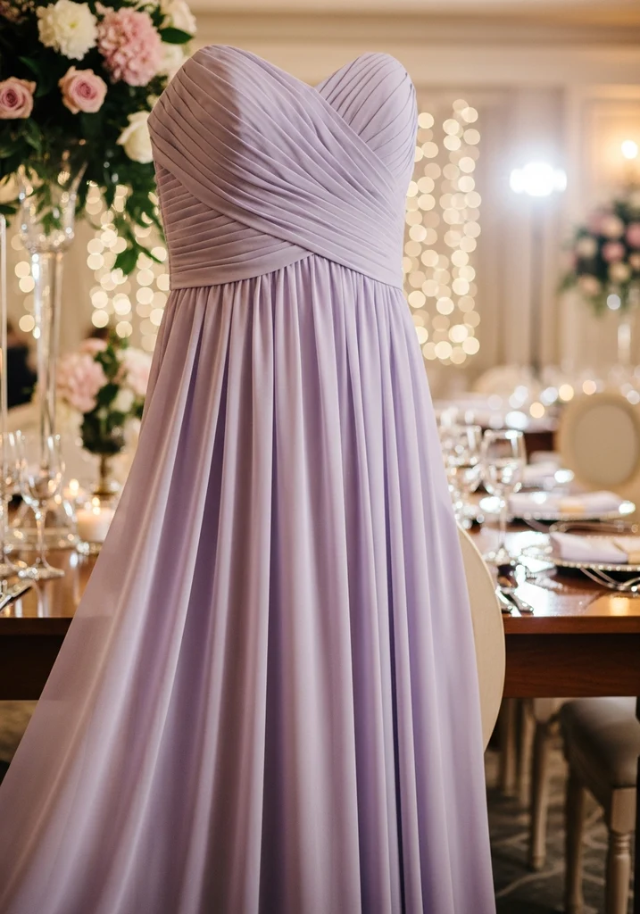 19 Best Chiffon Summer Wedding Guest Dresses 4 Empire waist chiffon gown for wedding guests