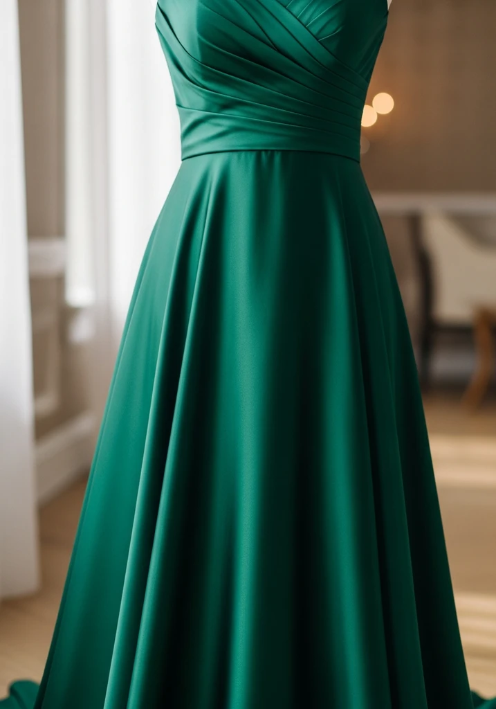 17 Garden Party Wedding Guest Dresses for Every Style 9 Empire waist satin midi dress