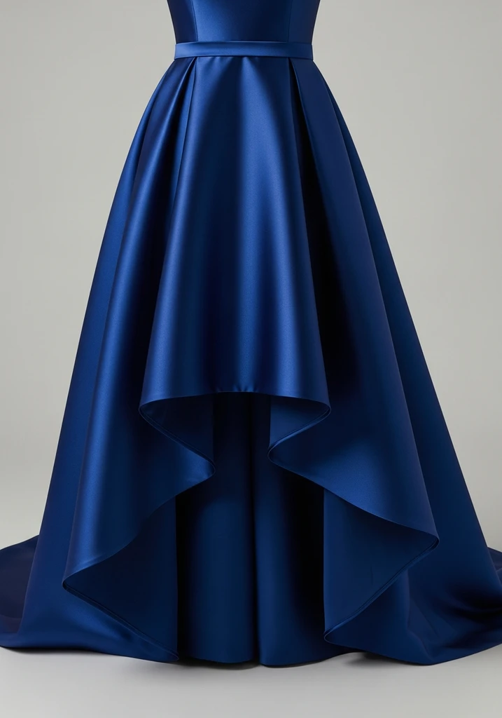 29 Drop Waist Summer Wedding Guest Dresses 19 High-low satin drop waist dress