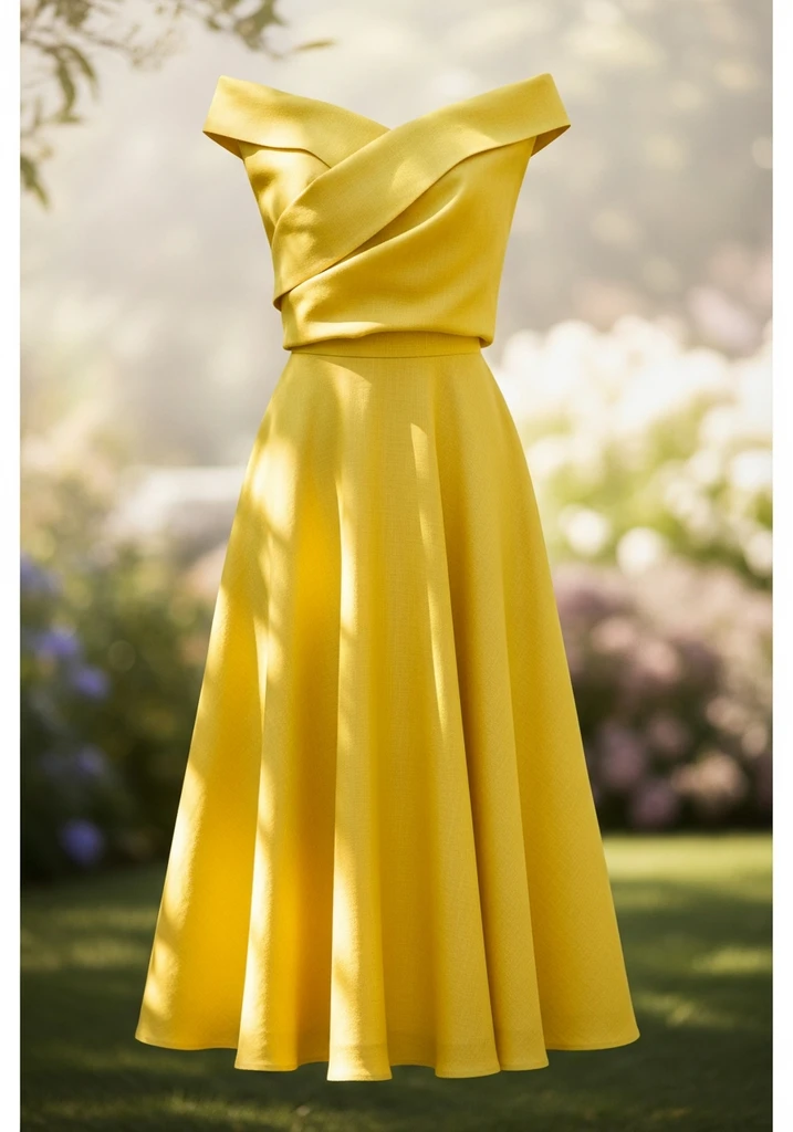 29 Drop Waist Summer Wedding Guest Dresses 16 Off-shoulder linen drop waist dress