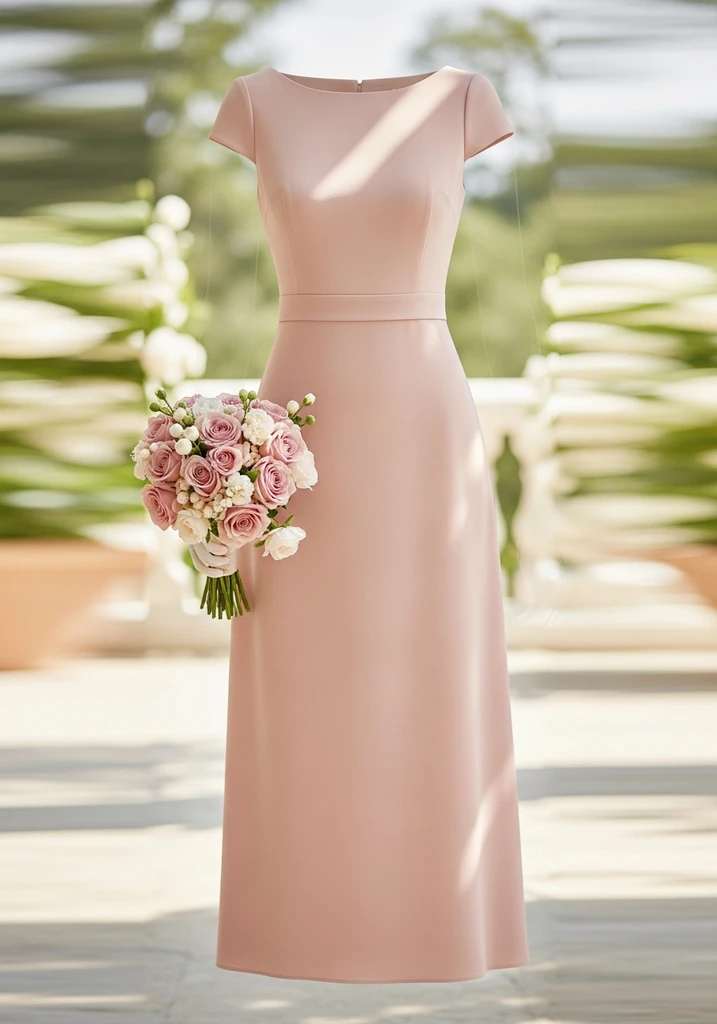 29 Drop Waist Summer Wedding Guest Dresses 24 Pastel crepe drop waist dress