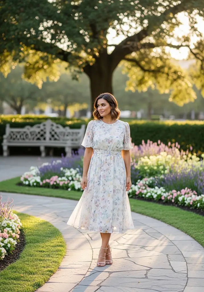 25 Floral Print Summer Wedding Guest Dresses 16 pastel-floral-midi