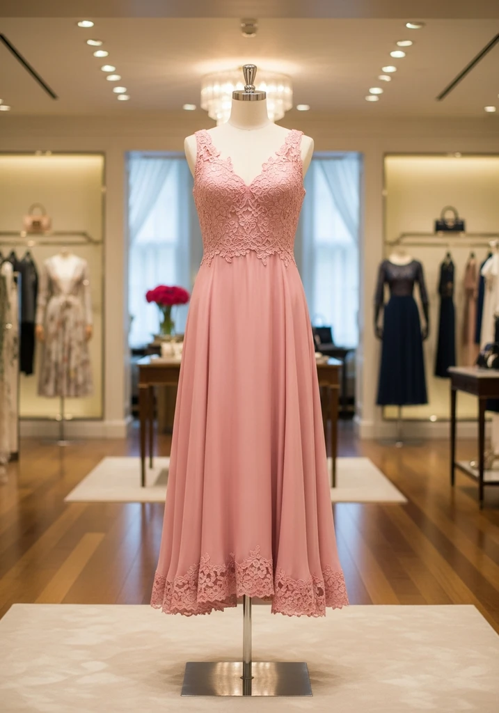 Petal pink trumpet style dress