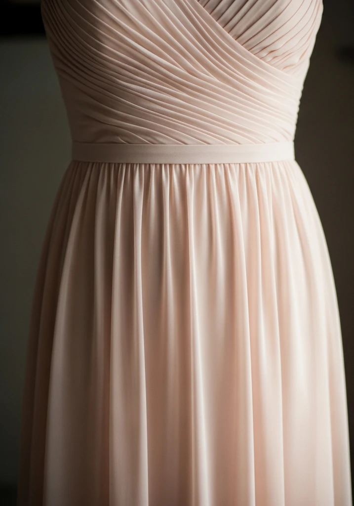 23 Sleeveless Summer Wedding Guest Dresses 16 Peach pleated georgette dress