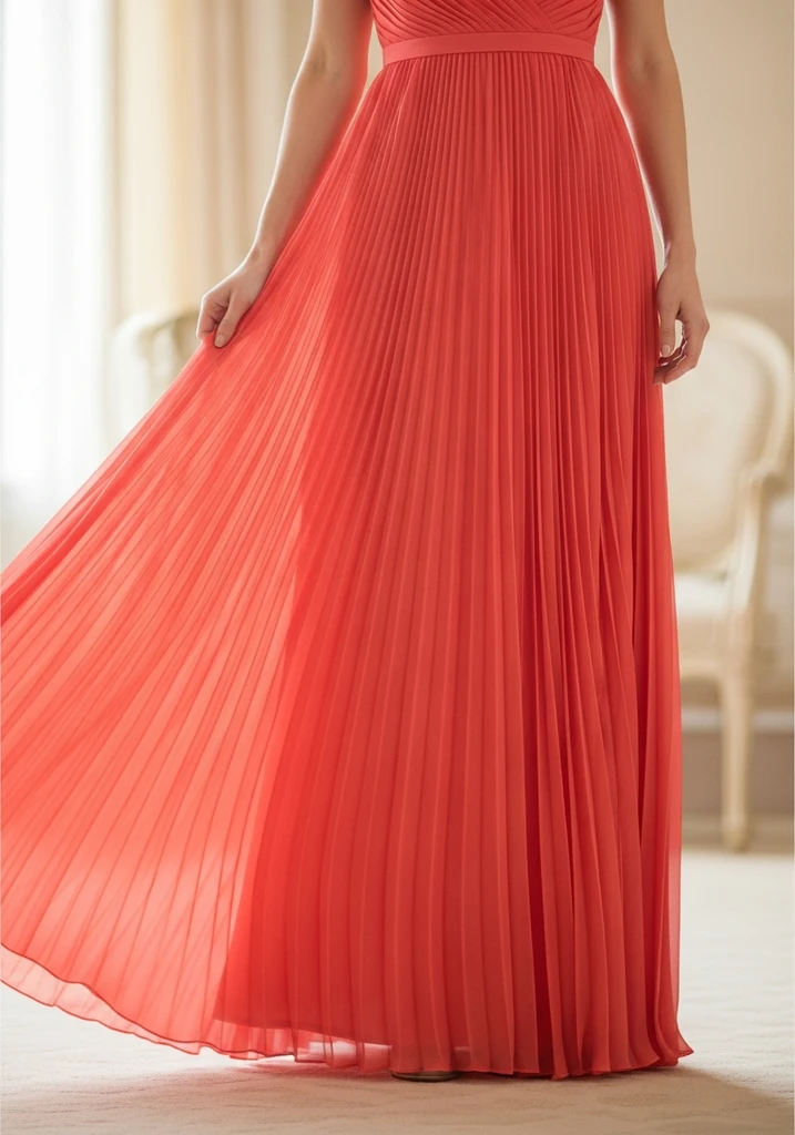 29 Drop Waist Summer Wedding Guest Dresses 10 Pleated georgette drop waist dress