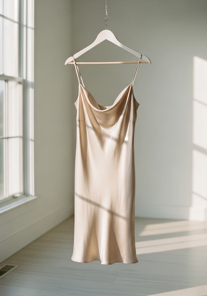 27 Summer Wedding Guest Dress Ideas for Every Venue 3 Champagne silk slip dress for wedding guest